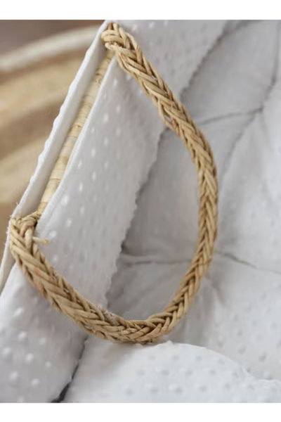 سرير موسى قطن فان مومنت، 76×42×76 سم، بعجلات - ابيض product image 3