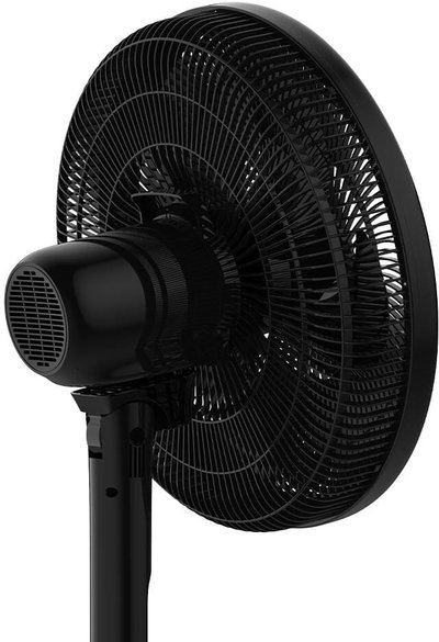مروحة عمودية ويننج ستار، 16 بوصة، 55 واط، 5 شفرات، 3 سرعات، ديجيتال، ST-4204 - اسود product image 3