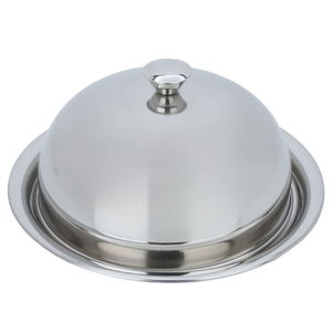 Al Saif Gallery Serving Plate With Steel Cover, 24 Cm - Silver product image 2