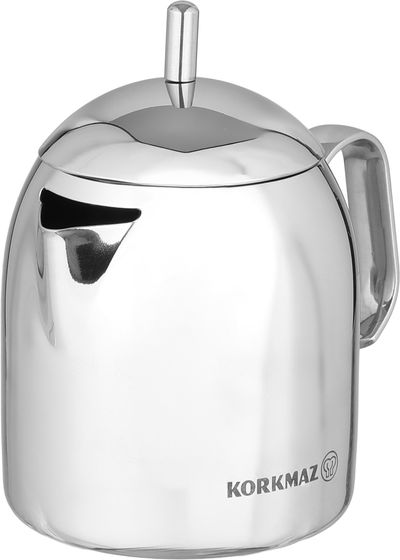 Korkmaz Dropa Stainless Steel Refrigerator, 0.85 Liters - Silver product image 3