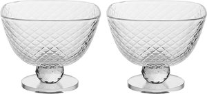 Al Saif Gallery Glass Bowl Set, 10x10x8 cm - Clear Gray product image