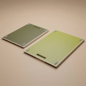 Al Saif Gallery Plastic Cutting Board Set, 2 Pieces, 9 x 21.5 x 31 cm - Light Green product image
