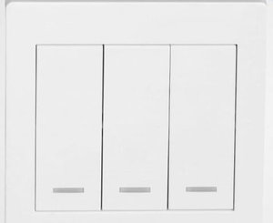 Hume 3-way smart switch, IP20 protection rating, Wi-Fi supported, 10 x 10 cm - White product image 2