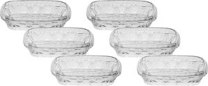 Al Saif Gallery Glass Serving Dish Set, 8x6.5x2 cm, 6 Pieces, Oval - Clear product image