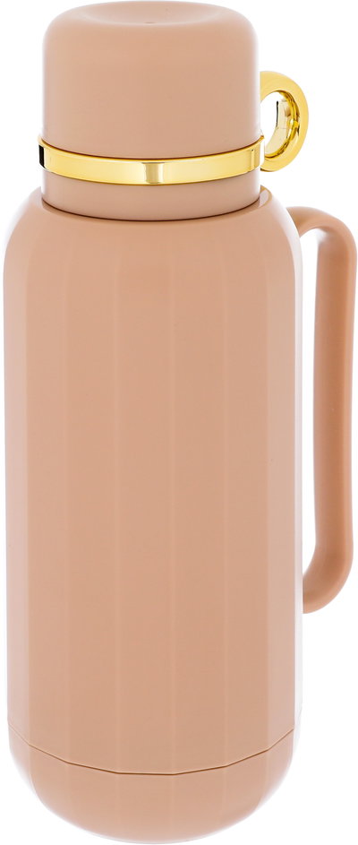 ترمس رحال تايملس، 1 لتر، حافظة داخلية زجاج حراري - بني فاتح product image 4