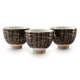 Al Saif Gallery ceramic cups set, 12 pieces - black product image 1