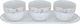 Al Saif Gallery porcelain bowl and plate set, 4 pieces - white product image 1