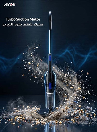 Arrow RO-600STVR Upright Vacuum Cleaner, 800W, 1.2L, 5m Cord - Silver Black product image 7