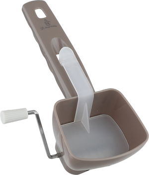 مطحنة بهارات ستانلس ستيل بلاستيك السيف غاليري، غطاء شفاف، 20x8.5 سم - فضي كابتشينو product image