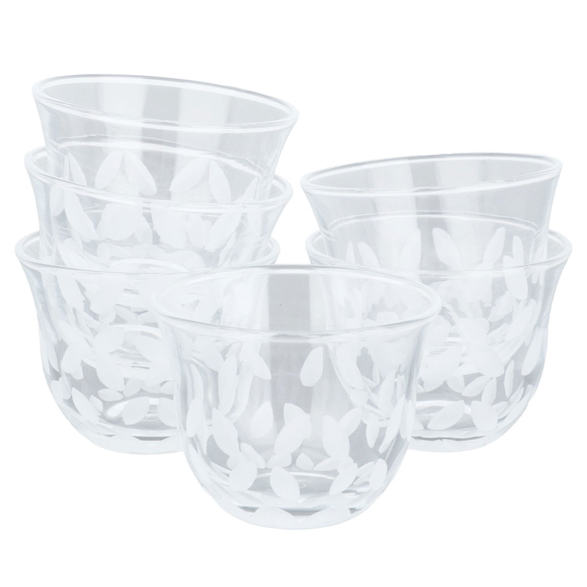 Al Saif Gallery glass tea and coffee set, 18 pieces - transparent product image 2