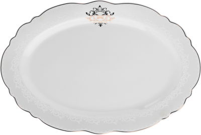 طقم سفرة بورسلان السيف غاليري، 65 قطعة، نقش كلاسيكي - ابيض product image 18
