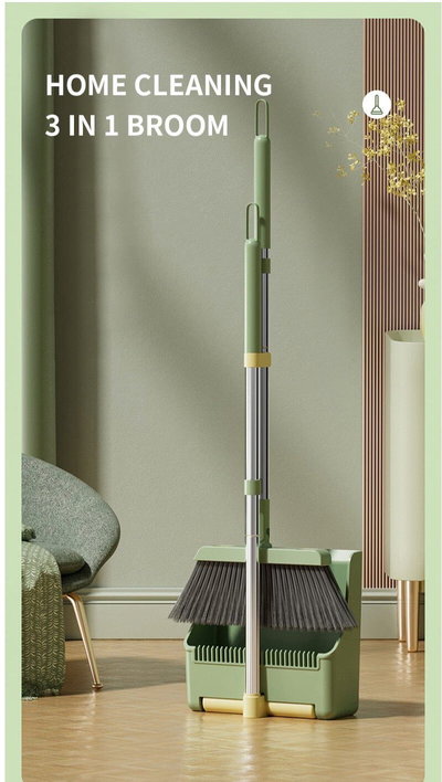 مجموعة جاروف و فرشاة فيسيو، 42 سم - اخضر product image 11