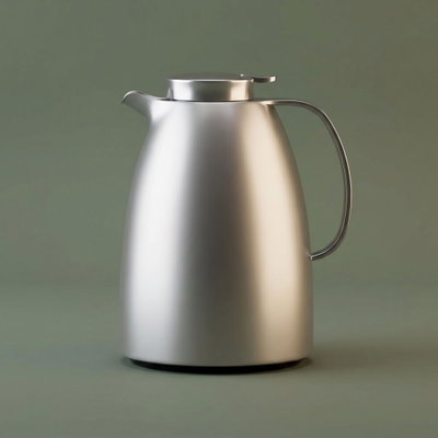 Al Saif Gallery Lima Thermos, 1.5 liters, thermal glass inner container, plastic outer shell - silver product image 1
