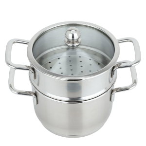 Al Saif Gallery Steam Pot, 12cm, Compact Round - Silver product image 2