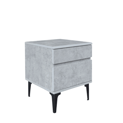 كومدينه خشب ام دي اف، 48×40×40 سم، 2 درج - رمادي product image 3