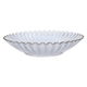 صحن زجاج السيف غاليري، 4×19 سم، بحواف متعرجة ذهبية - شفاف product image 2