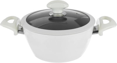 طقم قدور جرانيت بغطاء زجاج فالز، 9 قطع - بيج فاتح product image 7