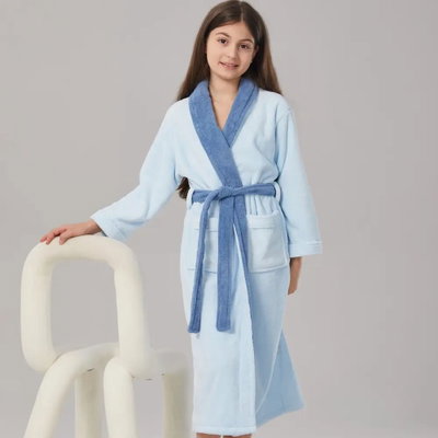 روب اطفال كورال فليس ريفي، 75×30 سم - سماوي product image 14