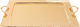 Al Saif Gallery steel tray set, 3 pieces, rectangular, engraved - gold product image 3