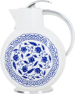 Jewel Glory Thermos, 900 ml, Glass Inner Carrier, Pressure Cooker - White product image