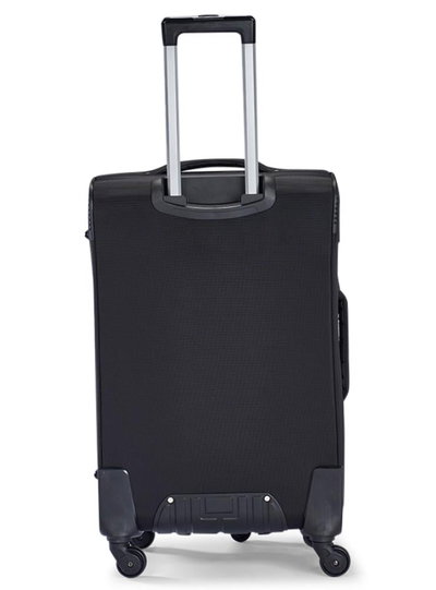 طقم شنط سفر قماش ليمرا، 3 مقاسات، 4 عجلات، حركة بزاوية 360 درجة، LMA-1003-3 - اسود product image 4