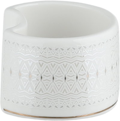 طقم تقديم سفرة بورسلان السيف غاليري، 166 قطعة، نقش فضي - أبيض product image 8