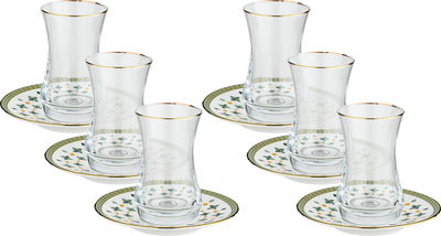 طقم بيالات زجاج السيف غاليري، 90 مل، صحون، 12 قطعة - متعدد الألوان product image 1