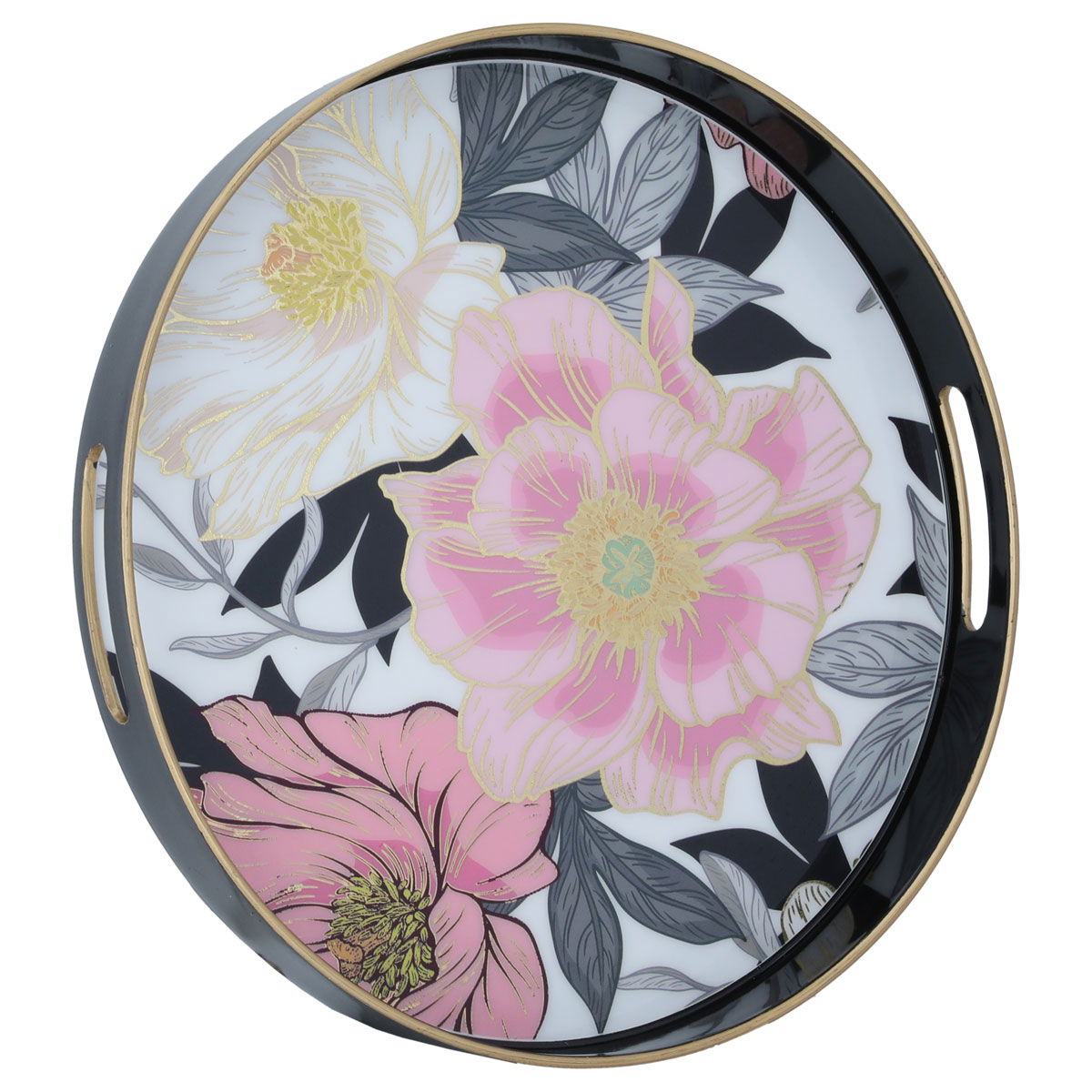 صينية اكريليك السيف غاليري، دائري - أسود product image 2