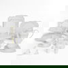طقم سفرة بورسلان السيف غاليري، 65 قطعة، خطوط ذهبية - ابيض product image 1