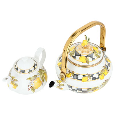 Al Saif Gallery Heritage Steel Teapot Set, 2/0.75 Liter, 2 Pieces - Multi Color product image 2