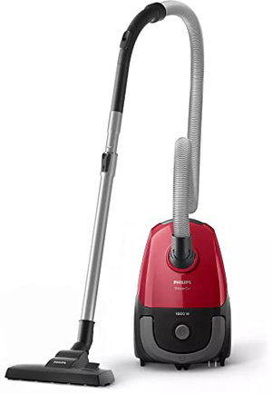 Philips FC8293/61 Series 2000 Bagged Vacuum Cleaner, 1800W, 3L - Black/Red product image 2