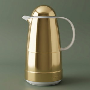 Rotpont thermos, 1 liter, glass inner container, plastic outer shell - gold product image