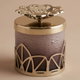 Al Saif Gallery glass box, 9 x 9 x 12 cm, cylindrical, lid - gray product image 1