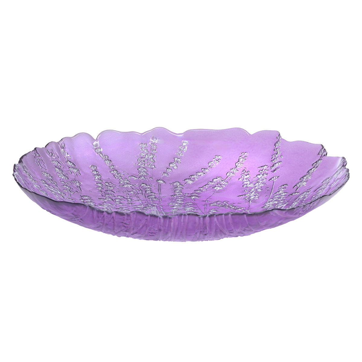 Al Saif Gallery Glass Serving Plate, 39X39X7 Cm - Purple product image
