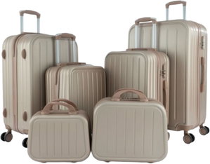Limra LMA-1416 Limra ABS Luggage Set, 6 Sizes, 4 Wheels, 360 Degree Rotating - Gold product image