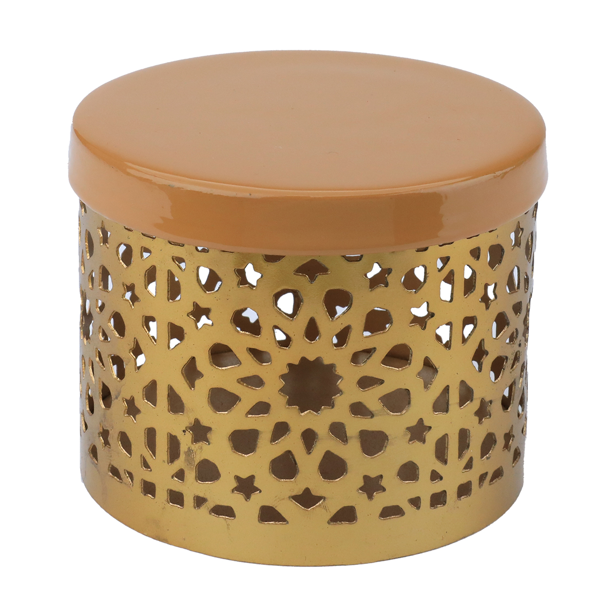 Al Ain Al Andalusia Round Spice Box, 10 X 8 Cm - Golden Brown product image 3