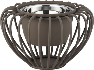 طقم مبخرة ستانلس استيل السيف غاليري، علبة بخور، طوفرية بيضاوي - كابتشينو product image 7