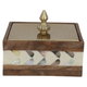 علبة تخزين بغطاء خشب العين الأندلسية، 13×13×6 سم، مربع - متعدد الألوان product image 1