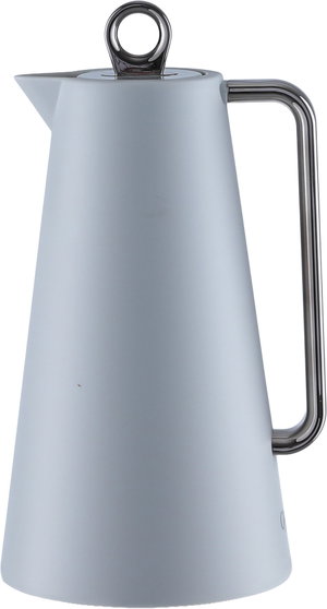 Glory Helena Thermos, 1 Liter, Glass Interior, Silver Handle, Push-Button Lid - Grey/Black product image 2