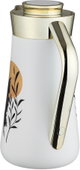 Al-Saif Gallery Al-Huda Stainless Steel Thermos, 0.7 Liter, Gold Handle, Self-Service, Push-Button - White product image 3