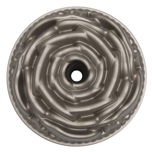 قالب كيك مجوف ألمنيوم روكي، 24x24x10 سم، دائري - ذهبي غامق product image 3