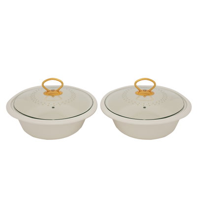 Al Saif Gallery porcelain food warmer, 33.2 cm, with lid and stand - multiple colors product image 4
