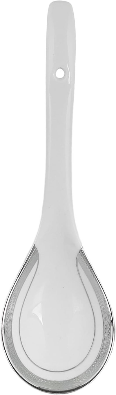 Ridge Porcelain Dinnerware Set, 122 Pieces - White Silver product image 7