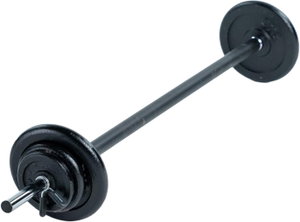 طقم بار مستقيم الفالح، 5 كجم - اسود فضي product image