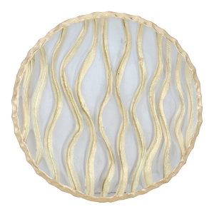 Al Saif Gallery glass sweet dish, 21 x 21 x 2.5 cm - transparent product image