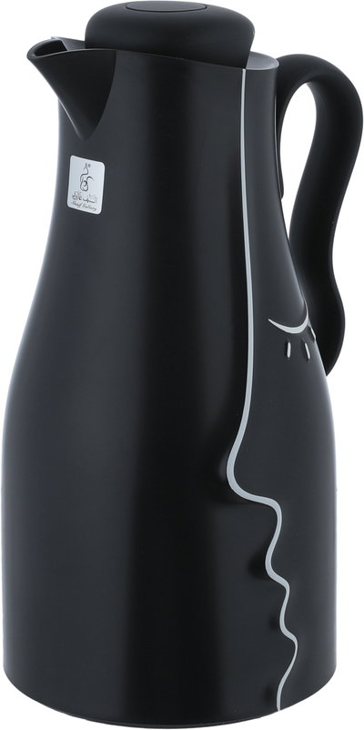 Al Saif Gallery Hawaa Thermos Set, 0.7/1 Liter, 2 Pieces, Inner Glass Case, Outer Plastic Body - Black product image 5