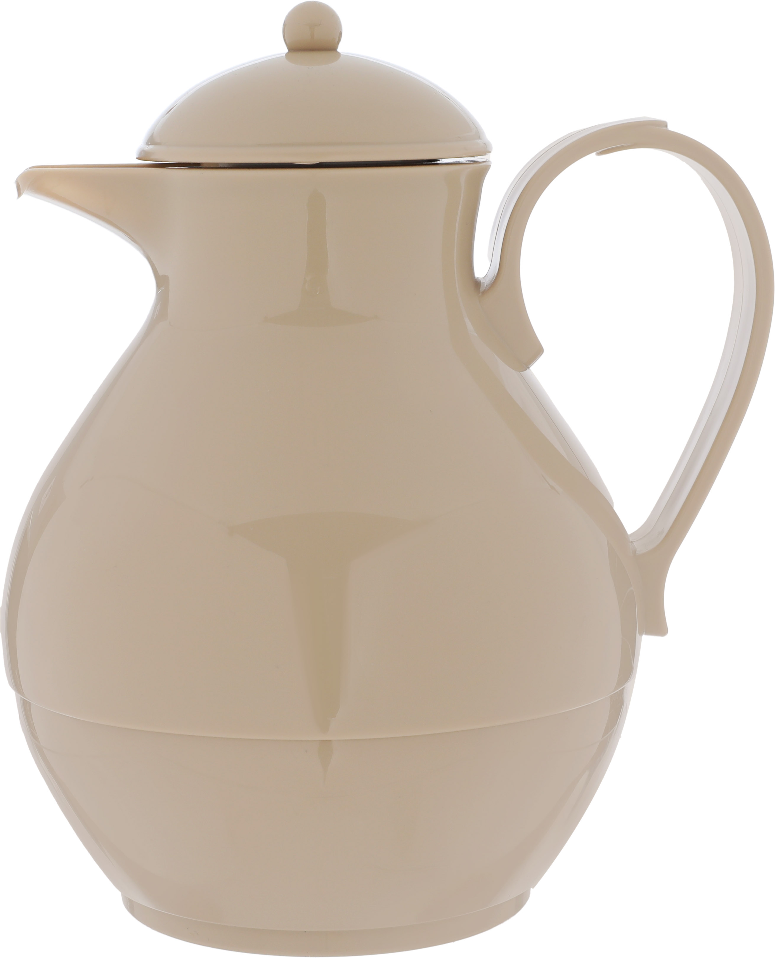 ترمس هيليوز، 1 لتر، حافظة داخلية زجاج حراري، هيكل خارجي بلاستيك - بيج product image
