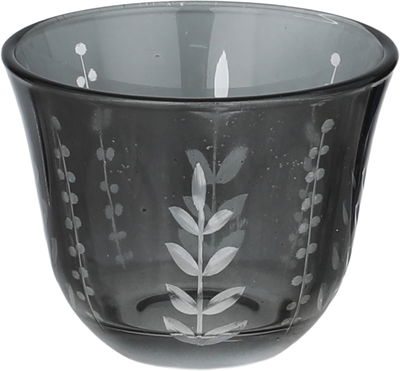 طقم فناجين قهوة سعودي زجاج السيف غاليري، 12 قطعة، مشجر - أسود شفاف product image 2