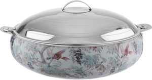 حافظة طعام استيل السيف غاليري، 36 سم، نقوش - فضي product image