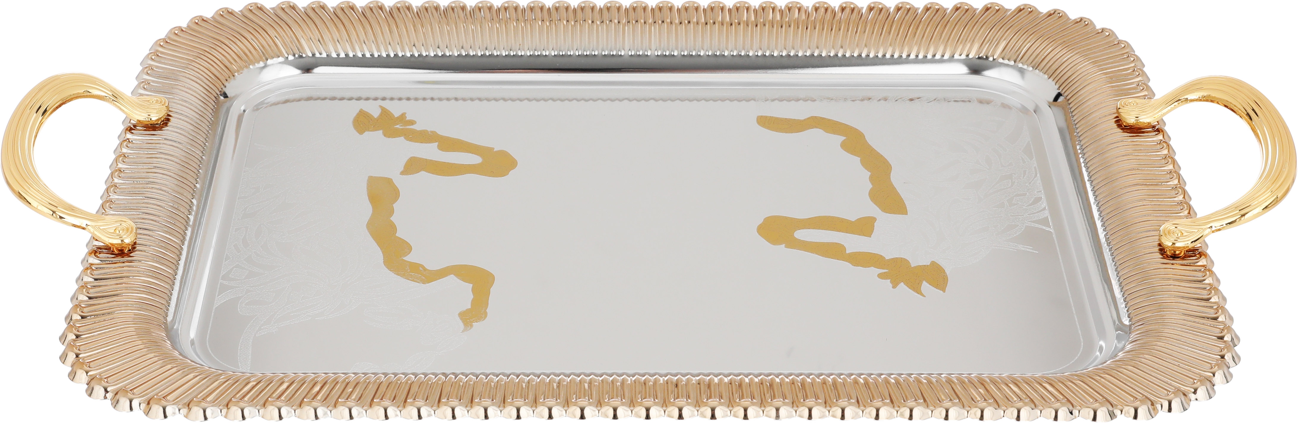 طقم طوفريات اصيلة استيل السيف بلص، 3 قطع - ذهبي فضي product image 3